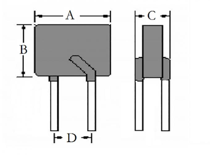 Serie plomada radial del polímero del PTC del fusible restaurable de la protección de alto voltaje de la sobreintensidad de corriente