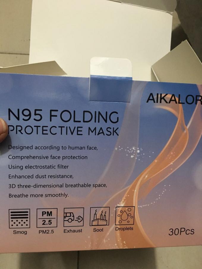 Máscara de la protección de la mascarilla del respirador KN95 con la certificación del CE del FDA (30p/pack)