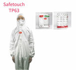 Bata disponible con la ropa de la seguridad del hospital de la fábrica del traje protector de la capilla (blanco, 175/XL) proveedor